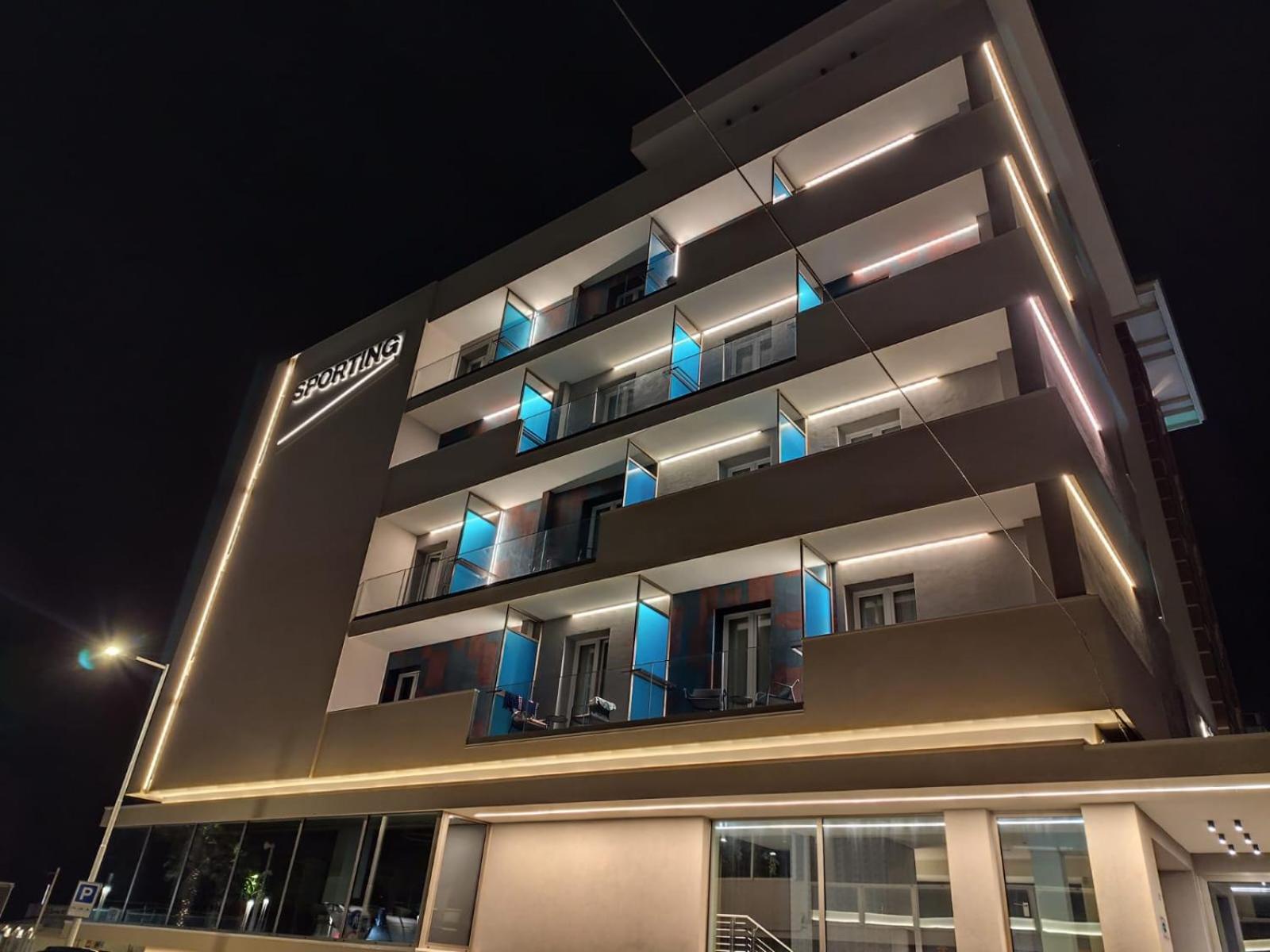 Hotel Sporting Riccione Exterior foto